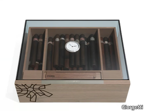 CLUB - Wood and glass Humidor _ Giorgetti