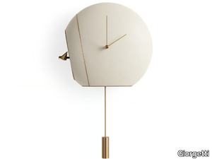 CUCKOO CLOCK - Pendulum wall-mounted leather clock _ Giorgetti