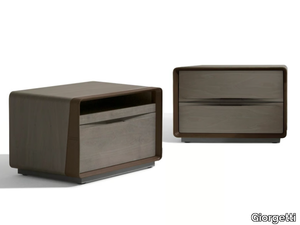 FRAME - Rectangular maple bedside table with drawers _ Giorgetti