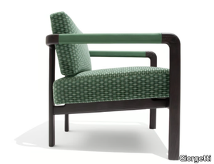 MONTGOMERY - Fabric easy chair with armrests _ Giorgetti