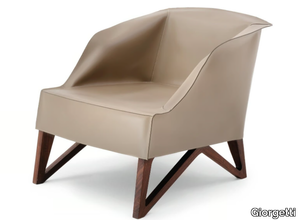 MOBIUS - Leather armchair _ Giorgetti