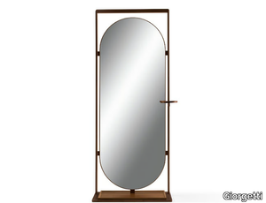 NARCISSE - Freestanding oval wooden hall mirror _ Giorgetti