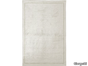 STITCH - Solid-color rectangular silk rug _ Giorgetti