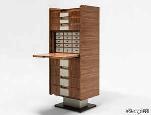 CORIUM - Wooden secretary desk / chest of drawers _ Giorgetti