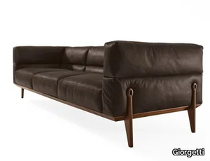 AGO - 3 seater leather sofa _ Giorgetti