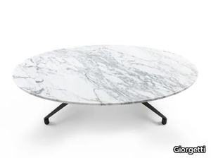 SPARK - Round marble coffee table _ Giorgetti