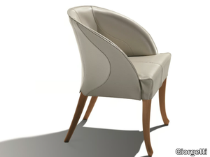 PROGETTI - Tanned leather easy chair _ Giorgetti