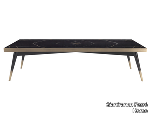 MAYFAIR - Rectangular Sahara Noir marble table _ Gianfranco Ferré Home