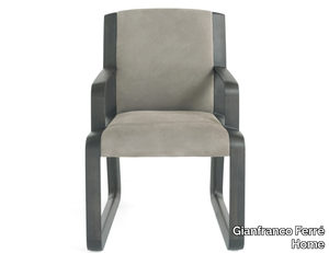 WYNWOOD - Upholstered nabuk chair _ Gianfranco Ferré Home