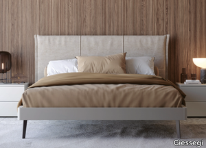 NARA - Wooden storage bed with upholstered headboard _ Giessegi