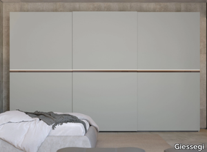 NEW SLIDE - Built-in wooden wardrobe with sliding doors _ Giessegi