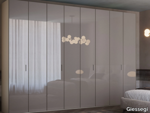 CRISTAL - Built-in wooden wardrobe with coplanar doors _ Giessegi