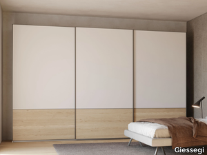 FUSION - Built-in wooden wardrobe with sliding doors _ Giessegi