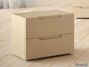 ZARA - Rectangular wooden bedside table with drawers _ Giessegi