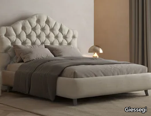 LADY - Leather storage bed with tufted headboard _ Giessegi