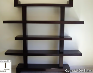 KATAKANA - Wall-mounted wooden bookcase _ Gonzalo De Salas