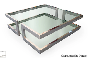 LISA - Square glass coffee table _ Gonzalo De Salas