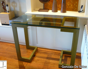 SENDAI - Rectangular glass and iron console table _ Gonzalo De Salas