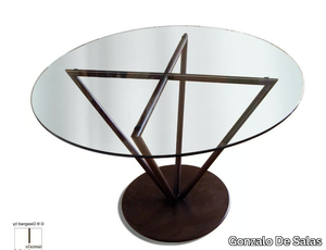 THIRA - Round glass table _ Gonzalo De Salas