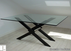 XENDRA - Steel dining table _ Gonzalo De Salas