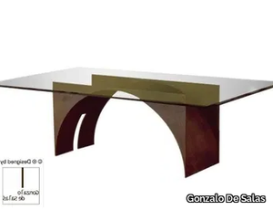 VIRIATO - Rectangular steel table _ Gonzalo De Salas