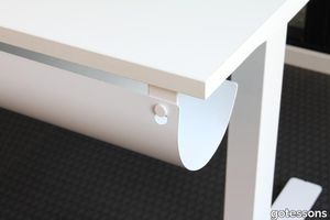 Halfpipe Cable Holder adjustable with keyhole for desks