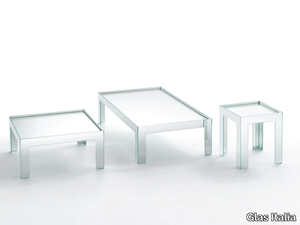 MIRROR MIRROR - Low crystal coffee table _ Glas Italia