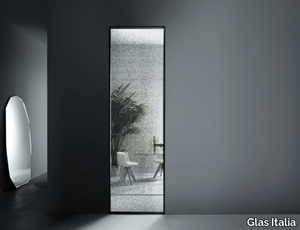 ALADIN SWING PLAIN - Hinged flush-fitting glass door _ Glas Italia