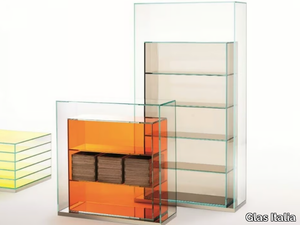 BOXINBOX - Freestanding crystal bookcase _ Glas Italia