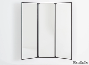 COMO - THREE PANELS - Rectangular framed wall-mounted mirror _ Glas Italia