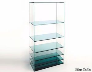 DEEP SEA - Open crystal bookcase _ Glas Italia