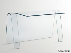 FOLIO - Rectangular crystal writing desk _ Glas Italia