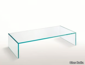 GHIACCIOLO PONTE - Low rectangular crystal coffee table _ Glas Italia