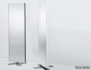 GIANO - Double-sided freestanding swivel mirror _ Glas Italia