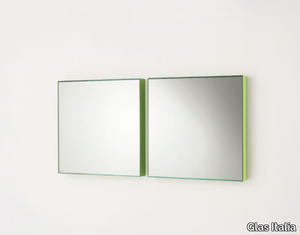 GIANO - Square wall-mounted mirror _ Glas Italia