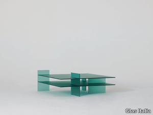 KAZIMIR - Low crystal coffee table _ Glas Italia