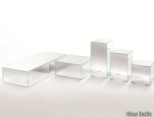 ILLUSION - Rectangular crystal coffee table _ Glas Italia