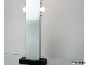 SHIBAM 2 - Rectangular mirror with integrated lighting _ Glas Italia