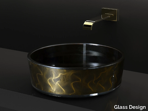 VENTO - Countertop round glass washbasin _ Glass Design