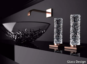 GLAMOROUS TUNING - Deck-mounted crystal remote control tap _ Glass Design