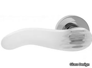 KIARA BRUSHED - Crystal door handle _ Glass Design