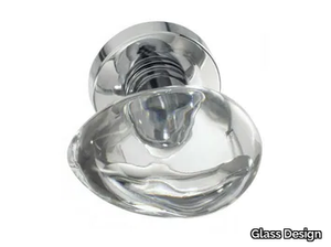 OVO LISCIO TRANSPARENT - Crystal door knob _ Glass Design