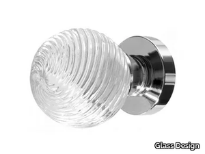 TORCIGLIONE TRANSPARENT - Crystal door knob _ Glass Design