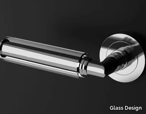 KIKKA KRYSTAL TRANSPARENT/CROME - Crystal door handle _ Glass Design