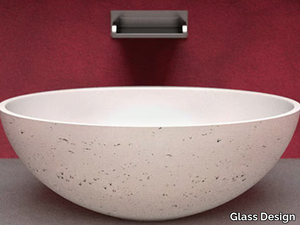 OVAL - Countertop Teknoform® washbasin _ Glass Design