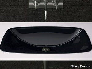 OPEN - Undermount rectangular washbasin _ Glass Design