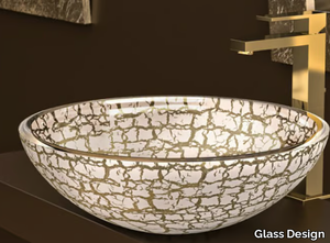 KALAHARI Ø 34 - Countertop round glass washbasin _ Glass Design