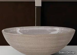 VENICE Ø 44 - Countertop round glass washbasin _ Glass Design