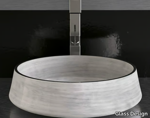 EXTÈ - Countertop round washbasin _ Glass Design