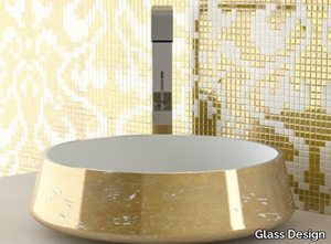 EXTÈ LUX - Countertop round washbasin _ Glass Design